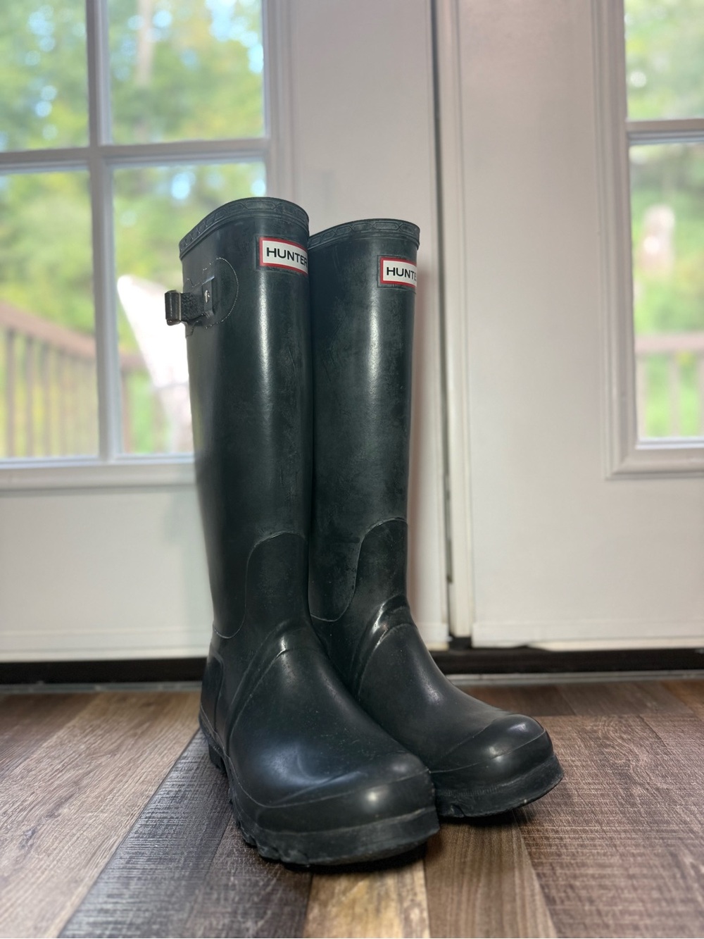 Women’s Tall Black Hunter Original Rain Boots Size 7